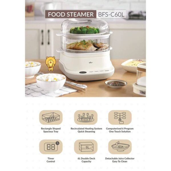 Electric Food Steamer 6L