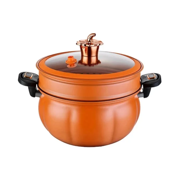 my-11134207-7r98z-lqvkm62szgmv0b.webp Micro Pressure Pumpkin Pot Non Stick Pot Pumpkin Style Multifunction Stew Pot Cooking Pot