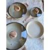Nonstick Pan Cookware Set PFOA Free Non-Stick Coating Milk Pan Frying Pan with Lid Suitable for All Stove