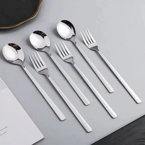 Stainless Steel Dinnerware Set Fork Spoon Flatware Set