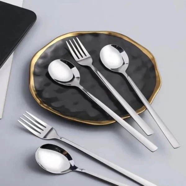 Stainless Steel Dinnerware Set Fork Spoon Flatware Set